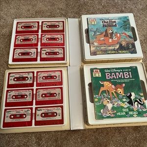 Vintage Take A Tape Along Disney cassette tapes